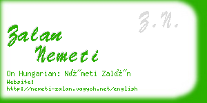 zalan nemeti business card